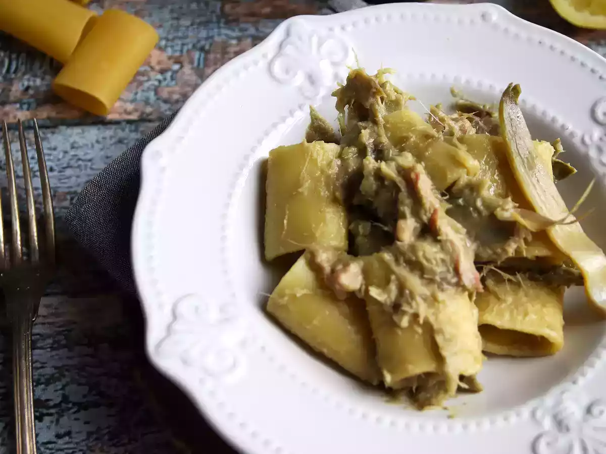Паста с артишоками и беконом - вкусное и простое в приготовлении первое блюдо - фото 2