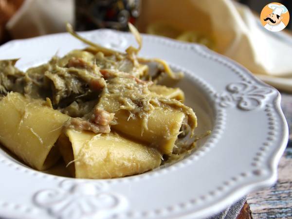 Паста с артишоками и беконом - вкусное и простое в приготовлении первое блюдо - фото 4