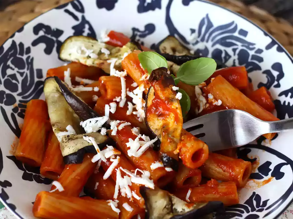 Паста Сицилиана с баклажанами, простая и легкая версия - Pasta alla Norma - фото 4