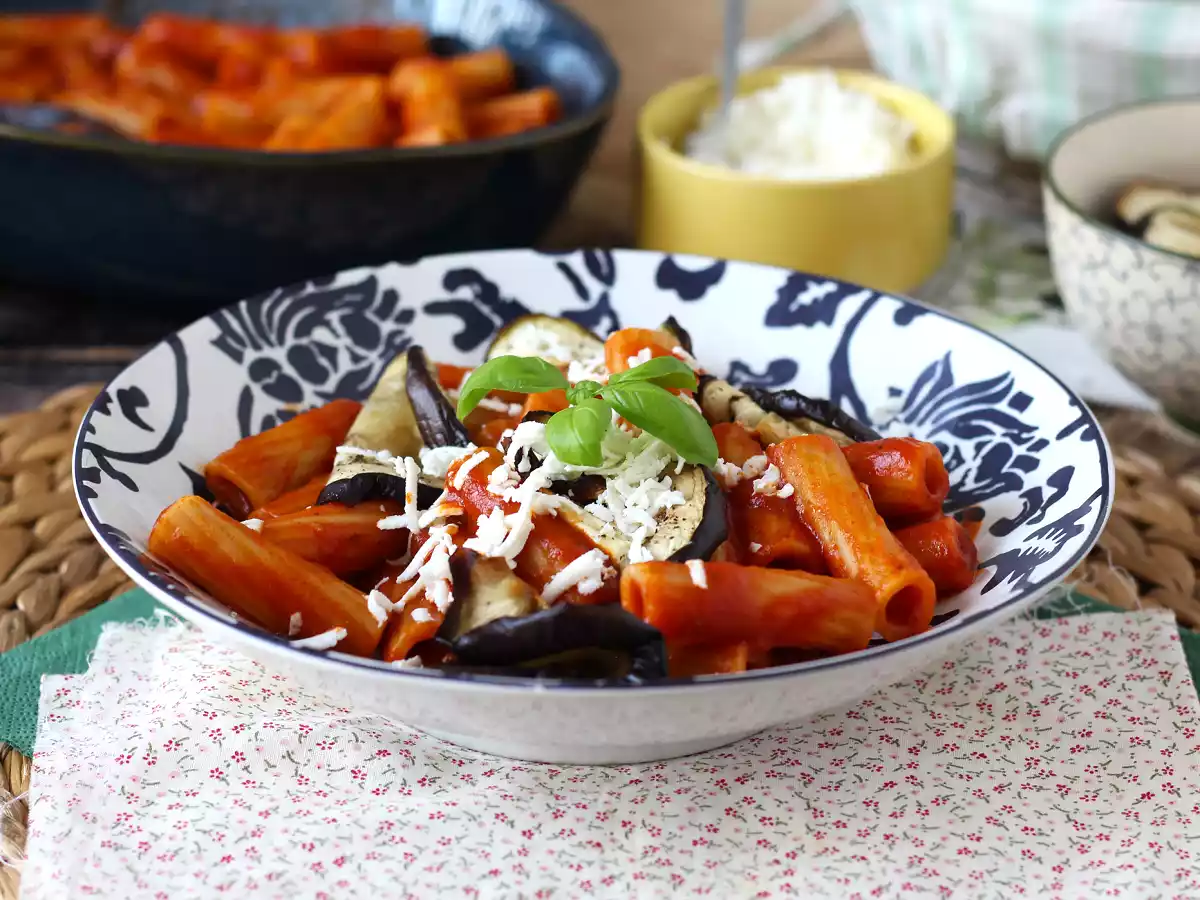 Паста Сицилиана с баклажанами, простая и легкая версия - Pasta alla Norma - фото 6