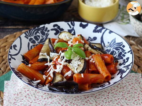 Паста Сицилиана с баклажанами, простая и легкая версия - Pasta alla Norma