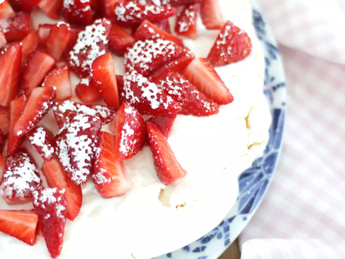 Pavlova aux fraises facile - фото 2