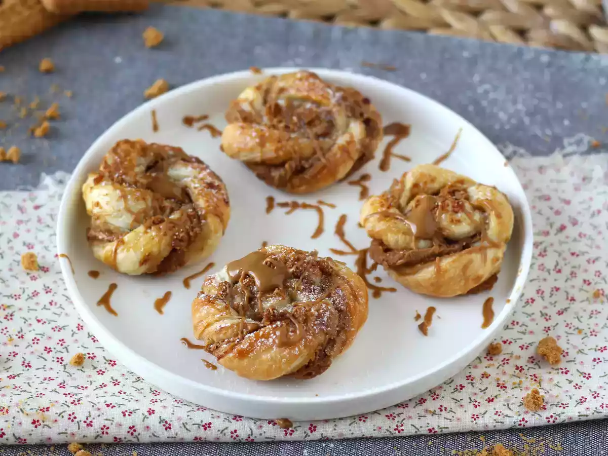 Печенье из слоеного теста Speculoos - быстрое и простое в приготовлении