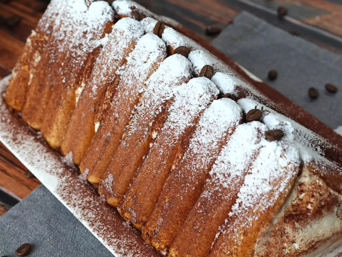 Полено в форме тирамису без формы для любителей кофе - фото 3