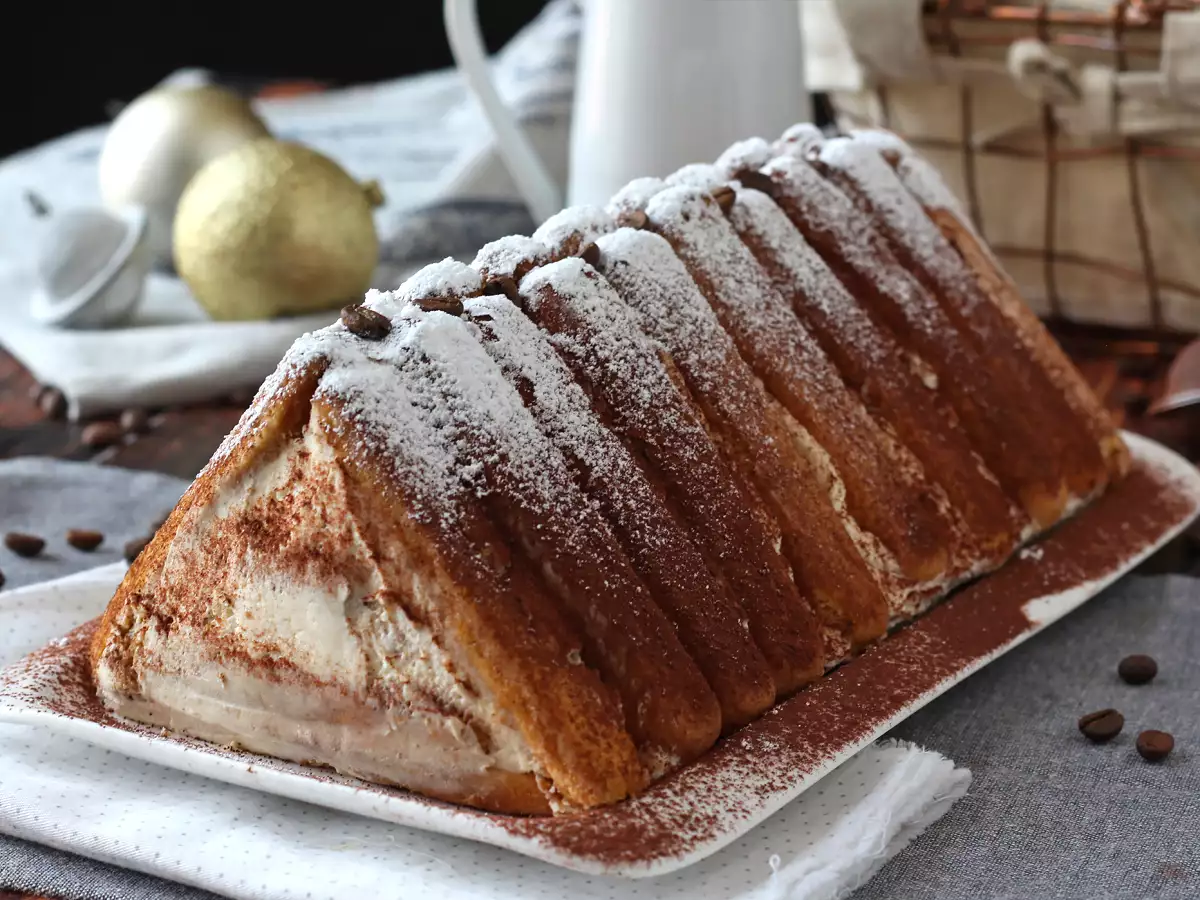 Полено в форме тирамису без формы для любителей кофе - фото 9