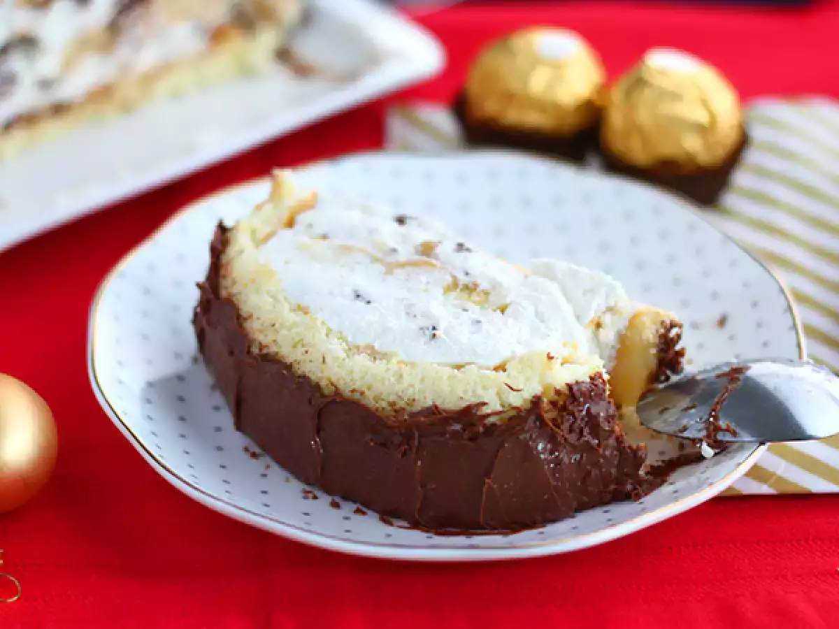 Рождественское полено с конфетами Ferrero Rocher - фото 4
