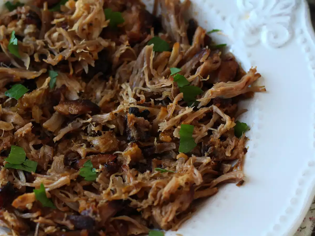 Рваная свинина в аэрогриле (pulled pork) - фото 2
