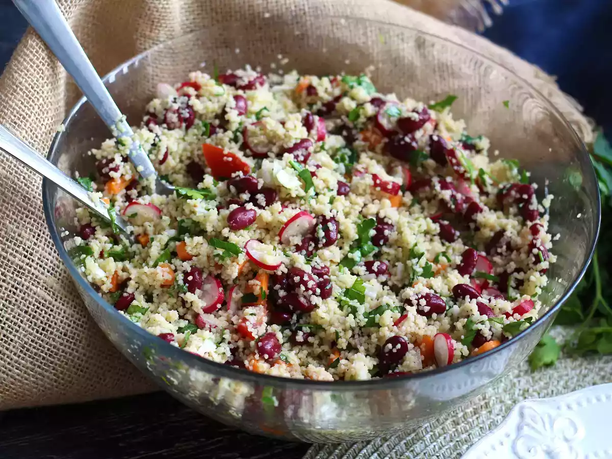 Салат с кускусом - простое, полезное и яркое блюдо! - фото 3