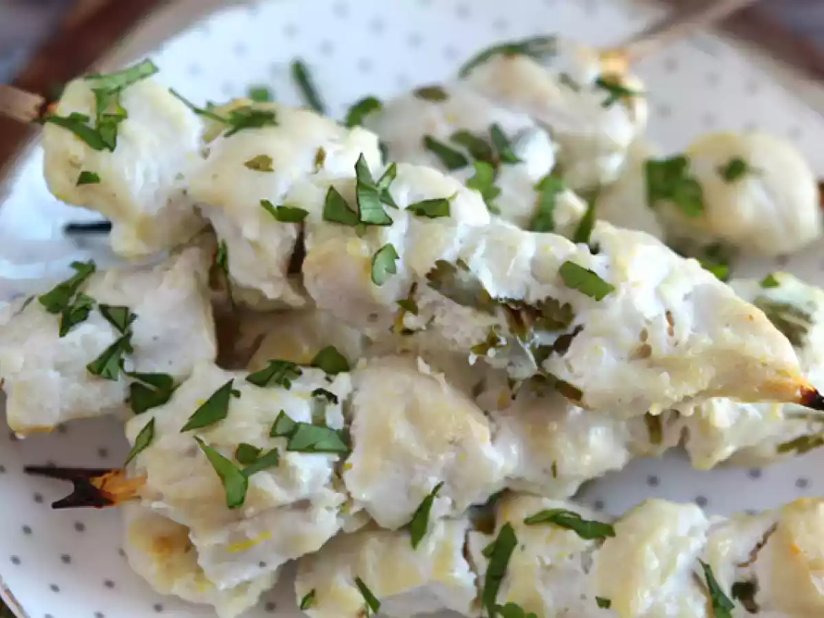 Шампуры с маринованной курицей в йогуртово-лимонном соусе - фото 4