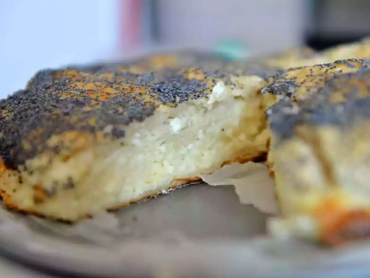 Сладкий пирог с сыром и йогуртом и маковой корочкой - фото 3