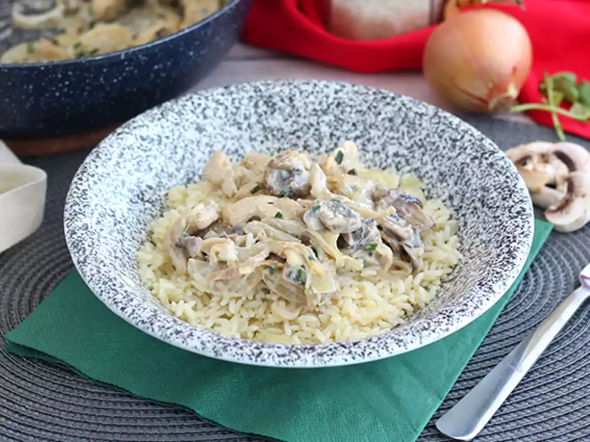 Сливочная курица с грибами - фото 3