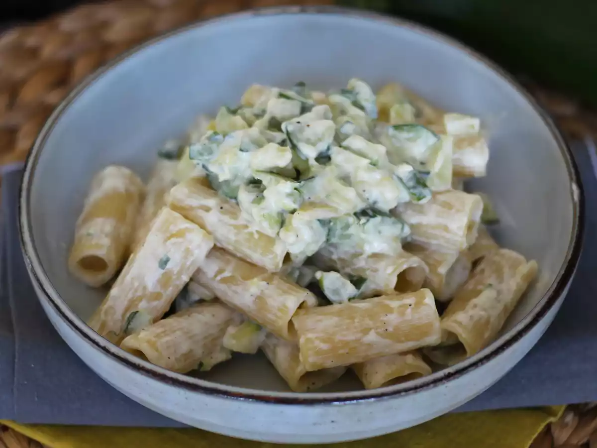 Сливочная паста с кабачками, вкусный и очень быстрый рецепт - фото 4
