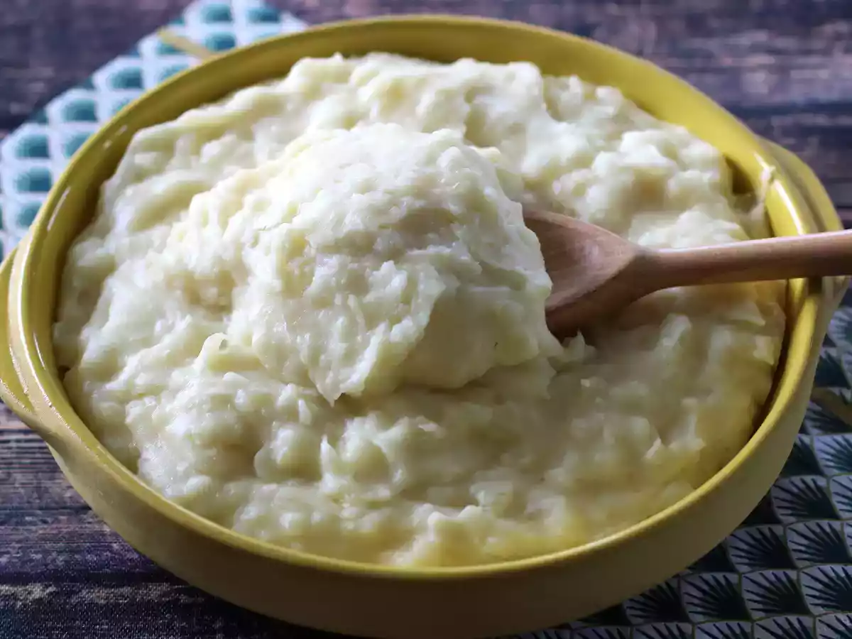 Сливочное и легкое пюре из маниоки