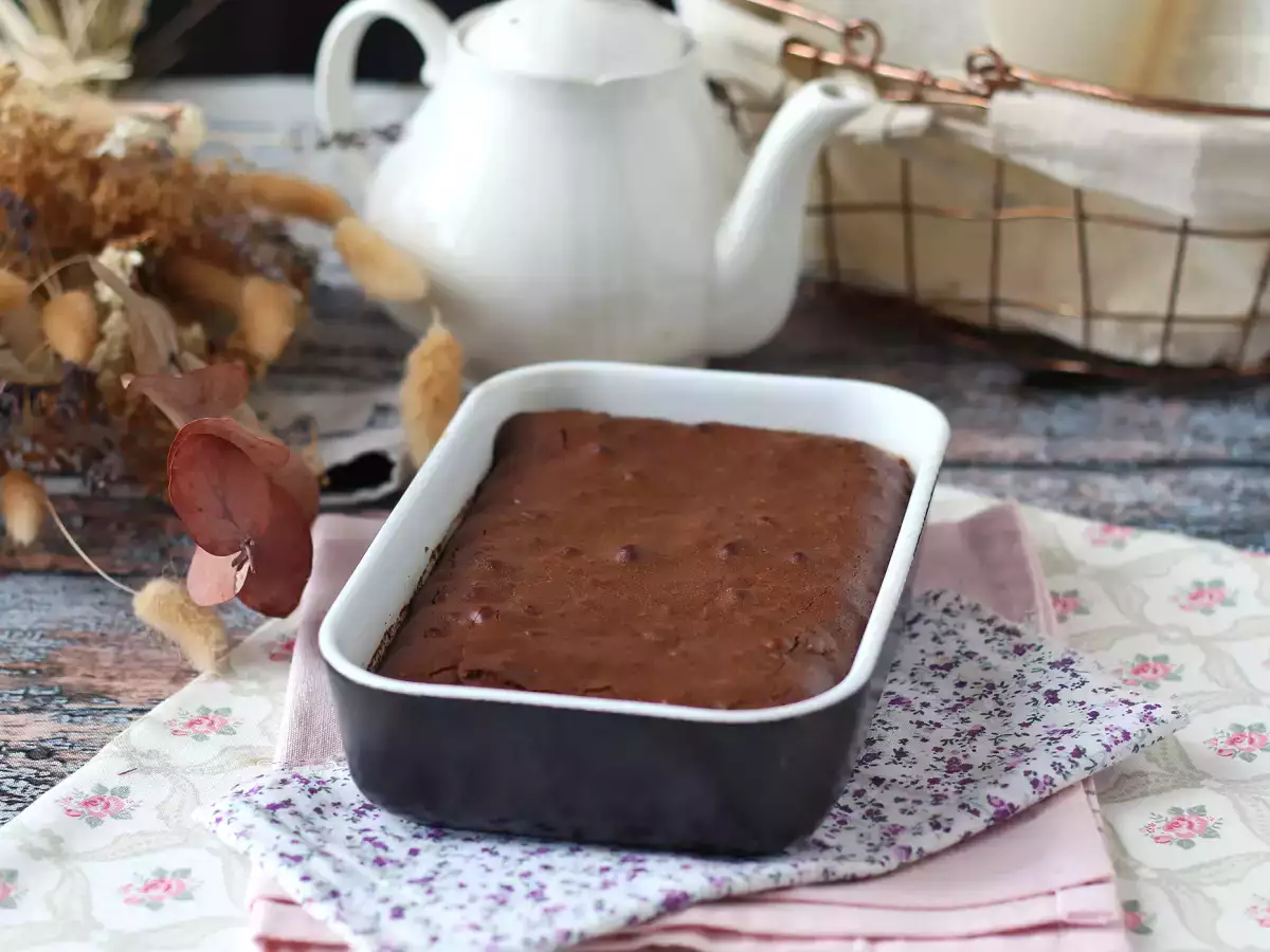 Шоколадный брауни с грецкими орехами в аэрофритюрнице - фото 3