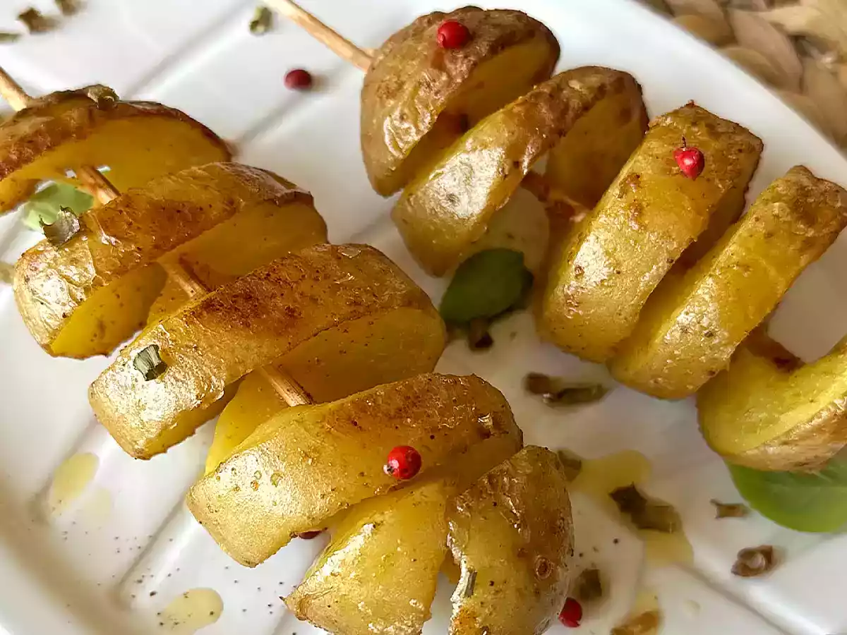Спиральный картофель на палочке - безотказная техника без машины - фото 3