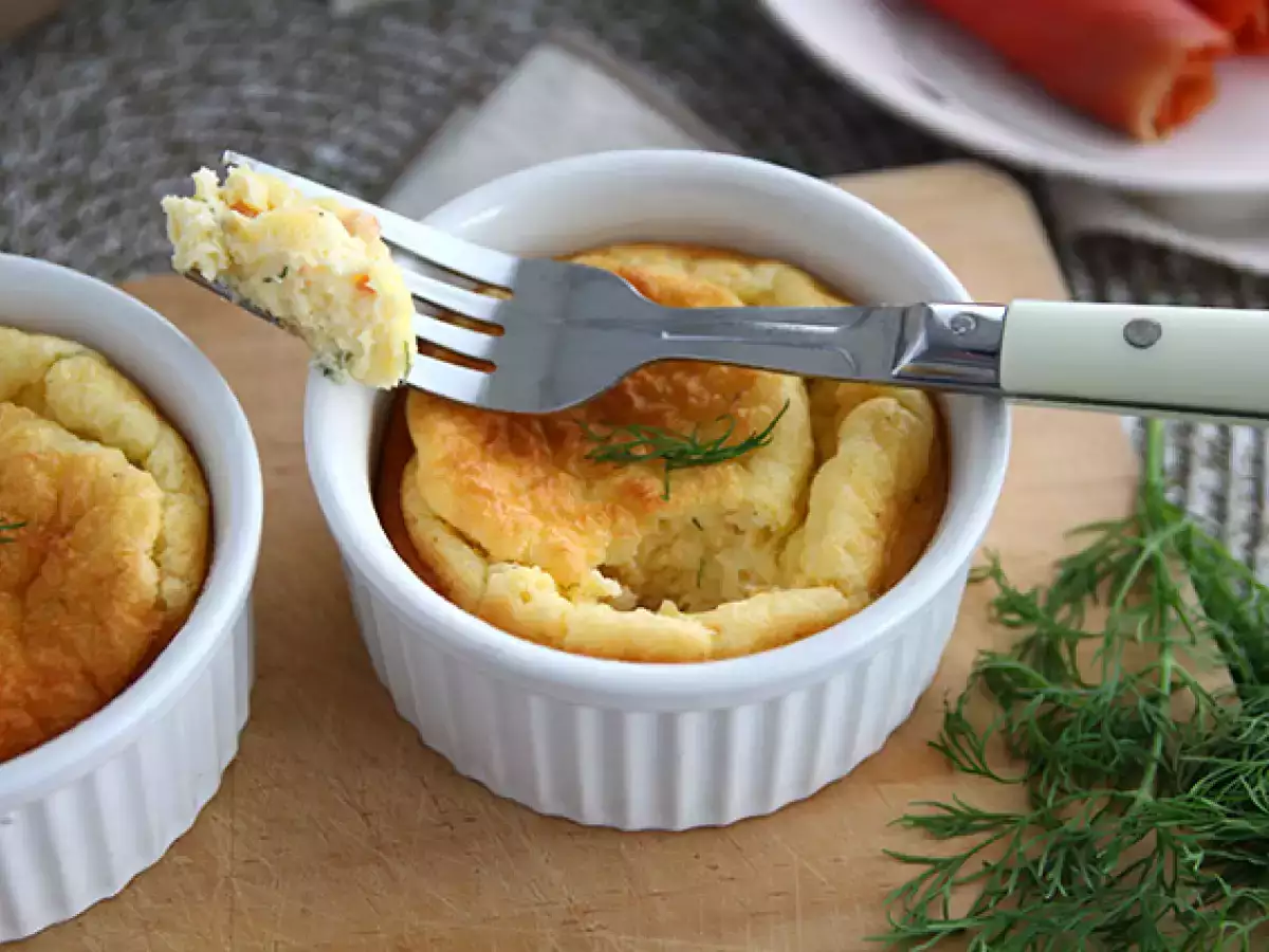 Суфле с копчёным лососем и сливочным сыром - фото 2