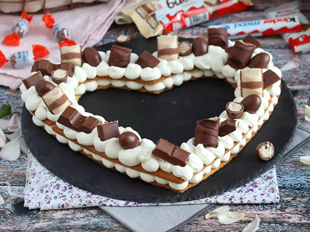 Торт-сердце с Kinder ко Дню святого Валентина - фото 2