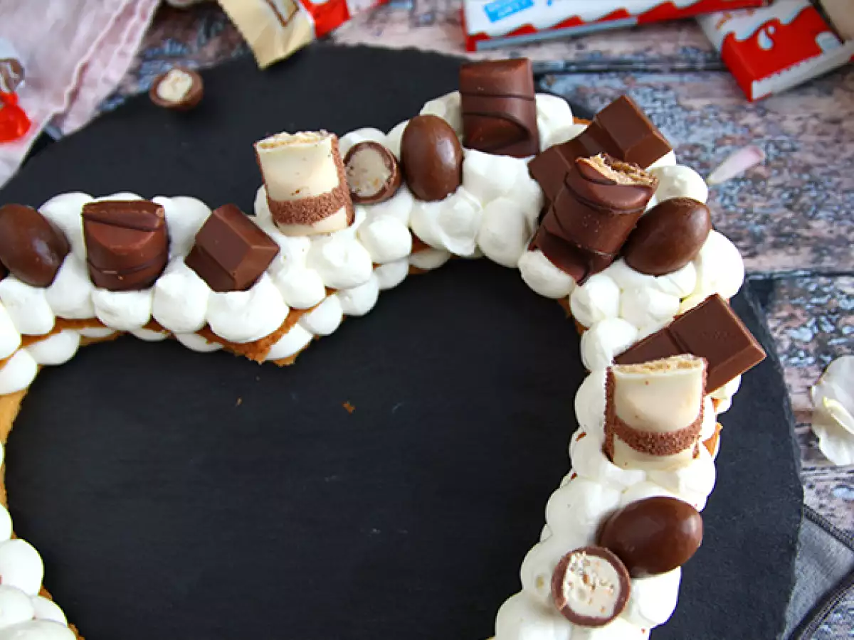 Торт-сердце с Kinder ко Дню святого Валентина - фото 3