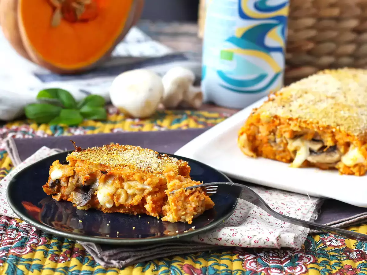 Тыквенный мясной рулет с грибами и жилистым сыром скаморца: вкусный и простой рецепт запекания - фото 5
