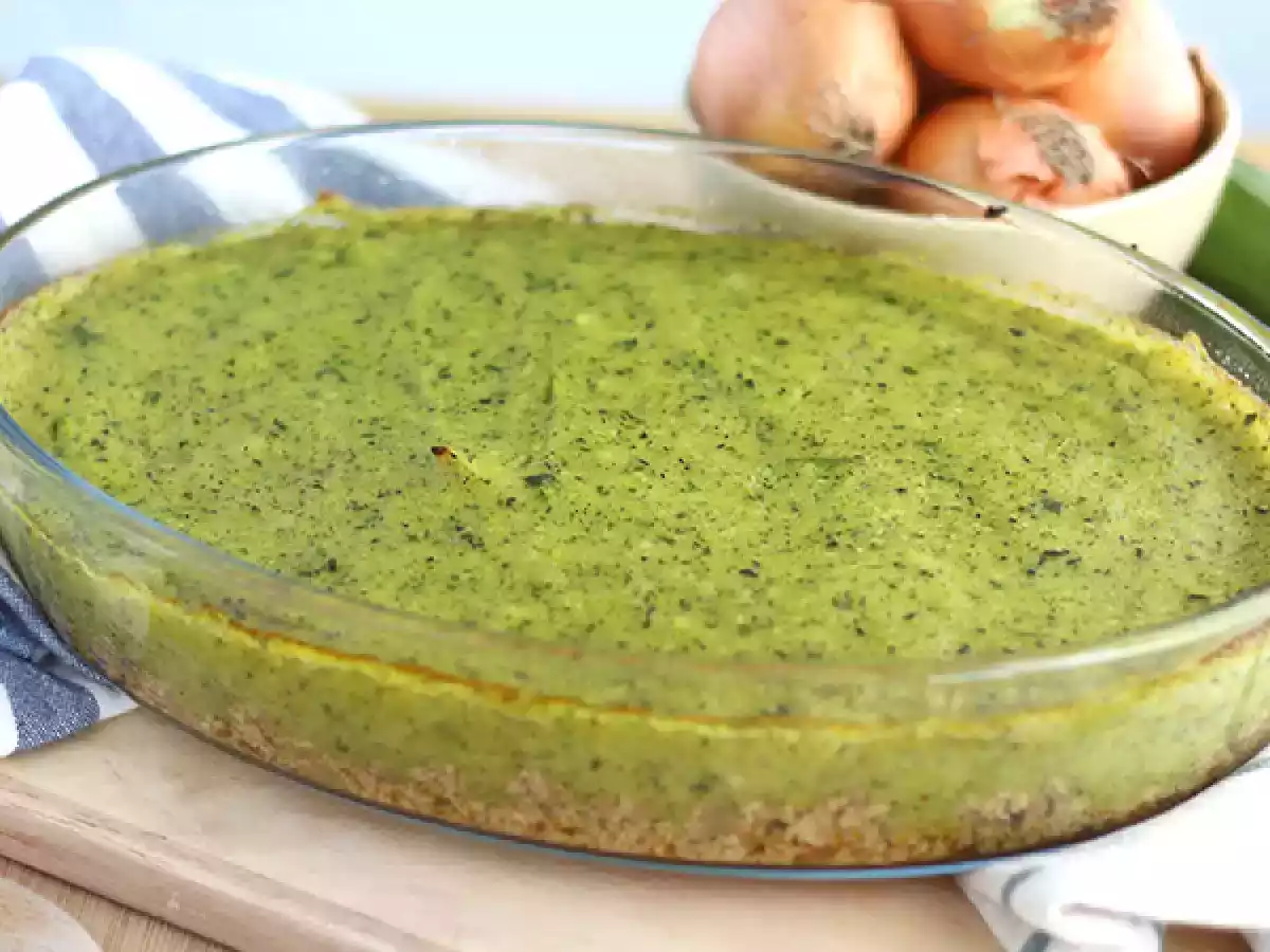 Веганский пастуший пирог с кабачками и тофу