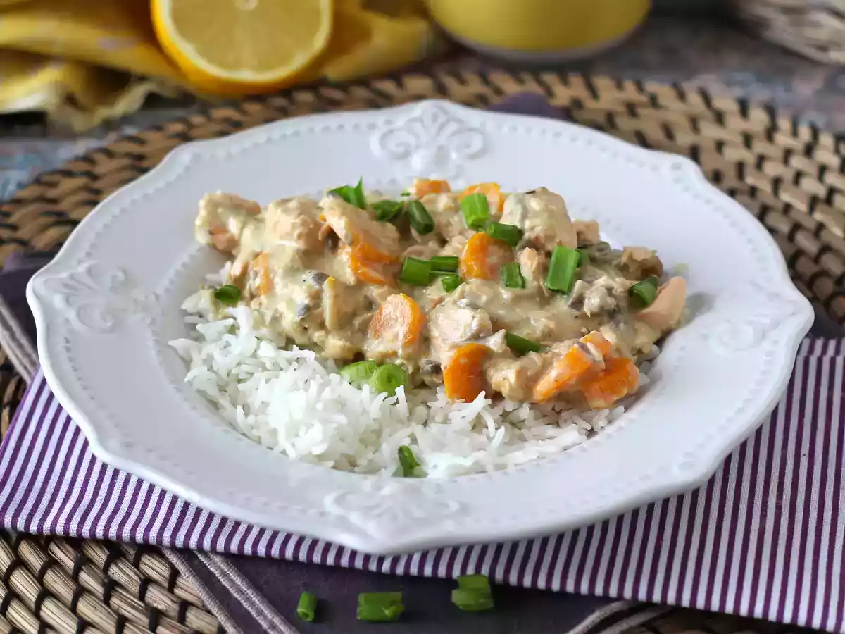 Вкусное рагу из лосося