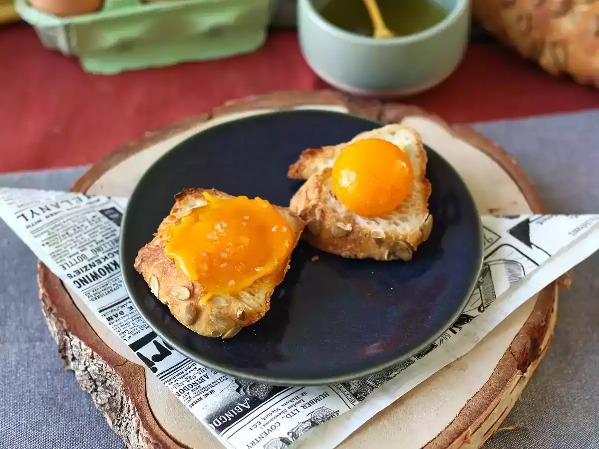 Засахаренные яичные желтки со спредом Air Fryer - фото 7